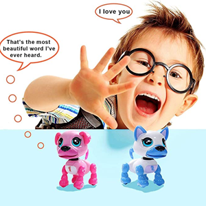 ربات اسباب بازی شارژی سگ سنسوردار سفید Electronic Robot Dog Smart Pet White_اسباب بازی